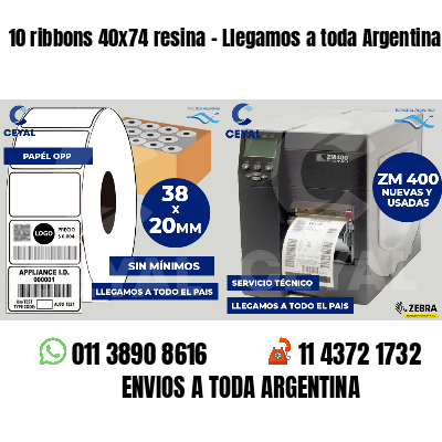 10 ribbons 40x74 resina - Llegamos a toda Argentina