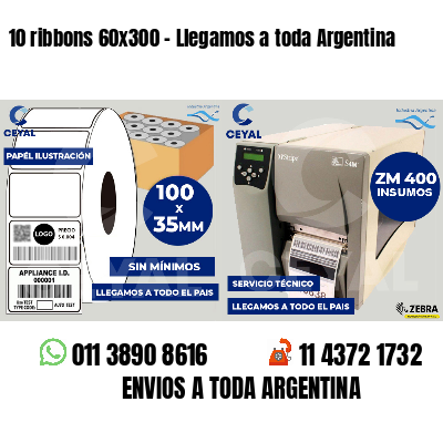 10 ribbons 60x300 - Llegamos a toda Argentina