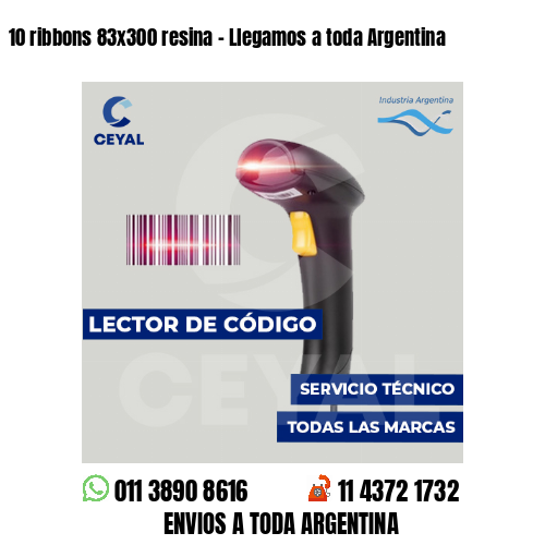 10 ribbons 83x300 resina - Llegamos a toda Argentina