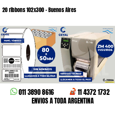 20 ribbons 102x300 - Buenos Aires