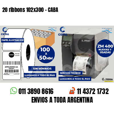 20 ribbons 102x300 - CABA