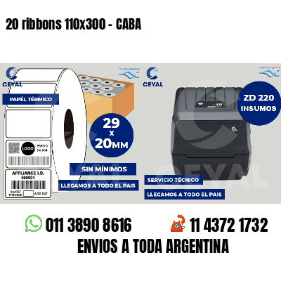 20 ribbons 110x300 - CABA