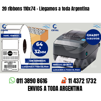 20 ribbons 110x74 - Llegamos a toda Argentina