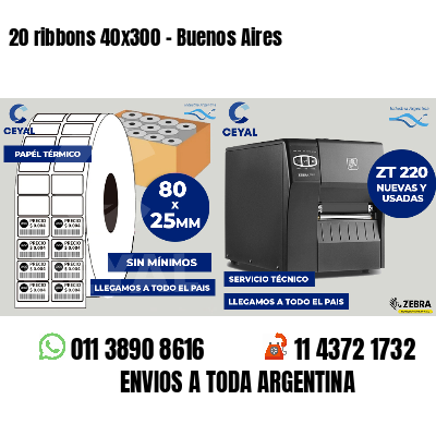 20 ribbons 40x300 - Buenos Aires