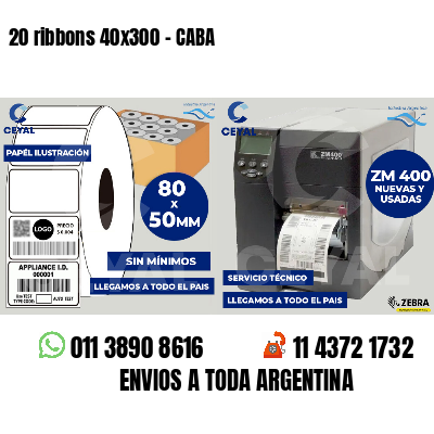 20 ribbons 40x300 - CABA