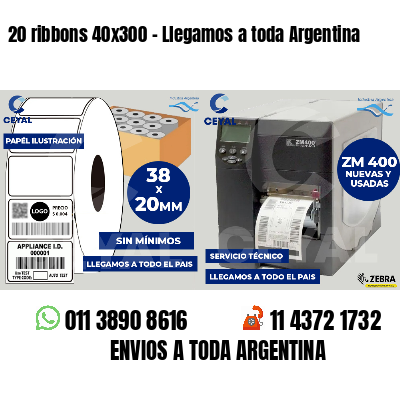 20 ribbons 40x300 - Llegamos a toda Argentina