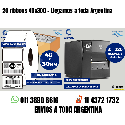 20 ribbons 40x300 - Llegamos a toda Argentina