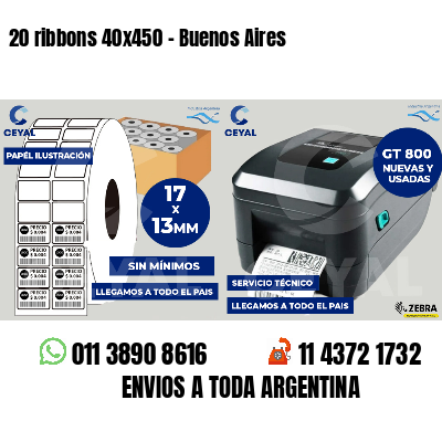 20 ribbons 40x450 - Buenos Aires