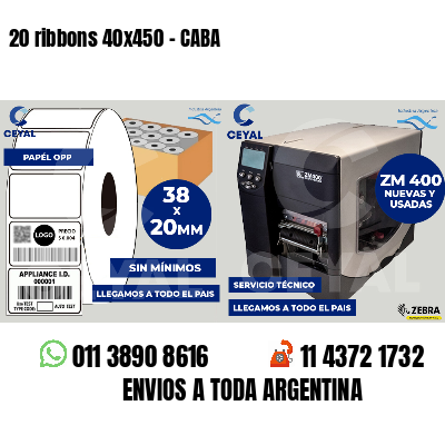 20 ribbons 40x450 - CABA