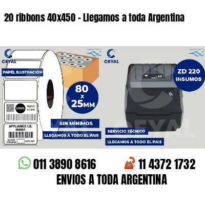 20 ribbons 40x450 - Llegamos a toda Argentina