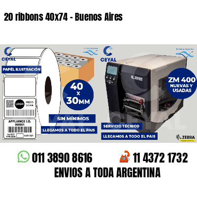 20 ribbons 40x74 - Buenos Aires