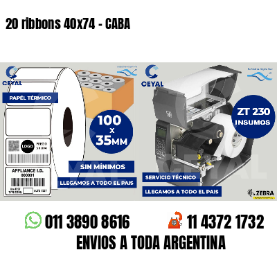20 ribbons 40x74 - CABA