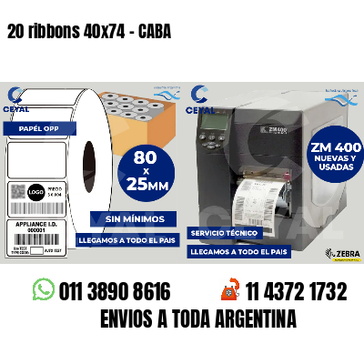 20 ribbons 40x74 - CABA