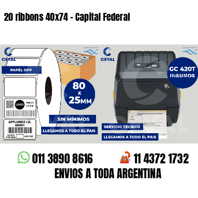 20 ribbons 40x74 - Capital Federal
