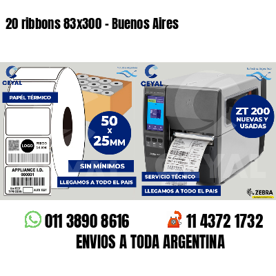 20 ribbons 83x300 - Buenos Aires