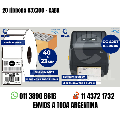 20 ribbons 83x300 - CABA