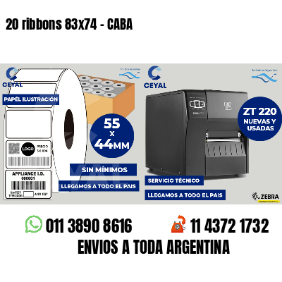 20 ribbons 83x74 - CABA