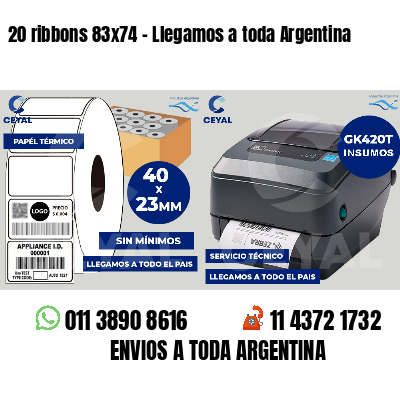 20 ribbons 83x74 - Llegamos a toda Argentina