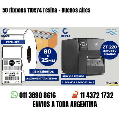 50 ribbons 110x74 resina - Buenos Aires