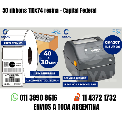50 ribbons 110x74 resina - Capital Federal