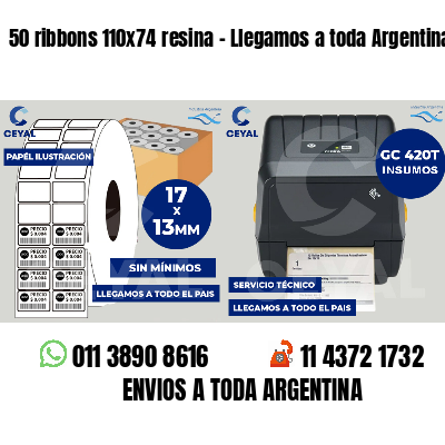 50 ribbons 110x74 resina - Llegamos a toda Argentina