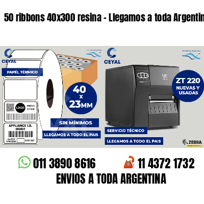 50 ribbons 40x300 resina - Llegamos a toda Argentina