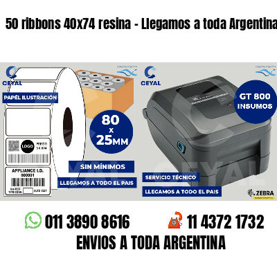 50 ribbons 40x74 resina - Llegamos a toda Argentina