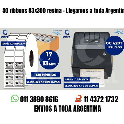 50 ribbons 83x300 resina - Llegamos a toda Argentina