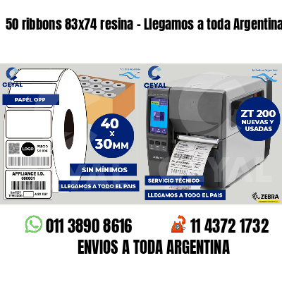 50 ribbons 83x74 resina - Llegamos a toda Argentina