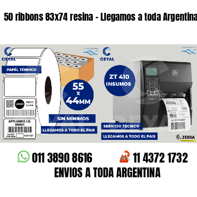 50 ribbons 83x74 resina - Llegamos a toda Argentina