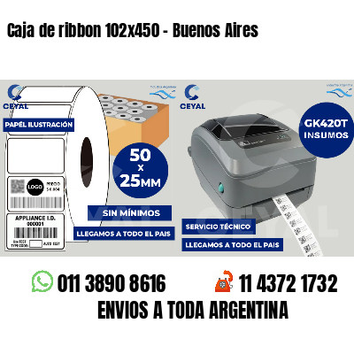 Caja de ribbon 102x450 - Buenos Aires