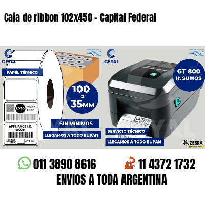Caja de ribbon 102x450 - Capital Federal