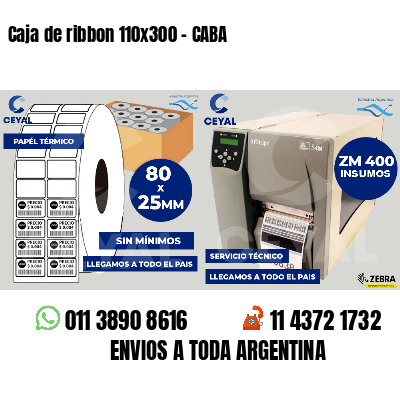 Caja de ribbon 110x300 - CABA