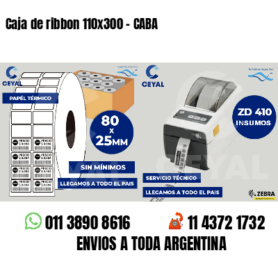Caja de ribbon 110x300 - CABA