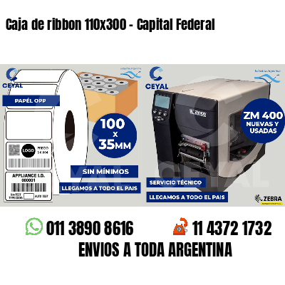 Caja de ribbon 110x300 - Capital Federal