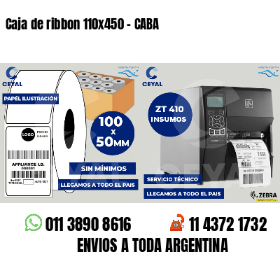 Caja de ribbon 110x450 - CABA