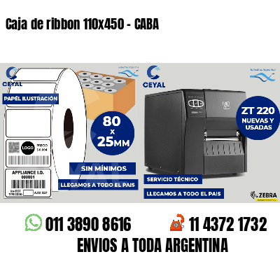 Caja de ribbon 110x450 - CABA