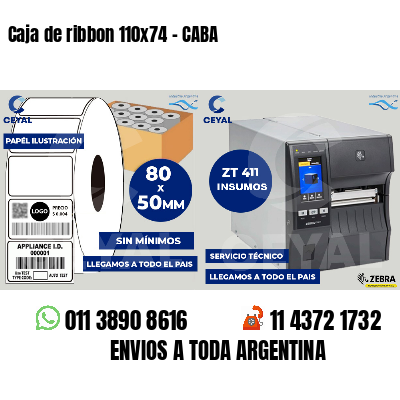 Caja de ribbon 110x74 - CABA