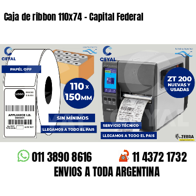 Caja de ribbon 110x74 - Capital Federal