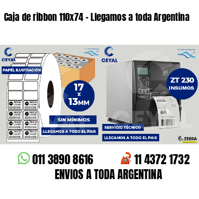 Caja de ribbon 110x74 - Llegamos a toda Argentina