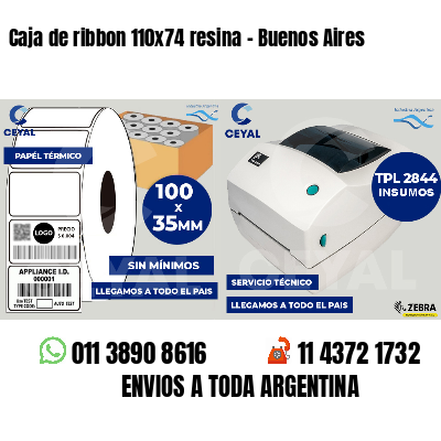 Caja de ribbon 110x74 resina - Buenos Aires