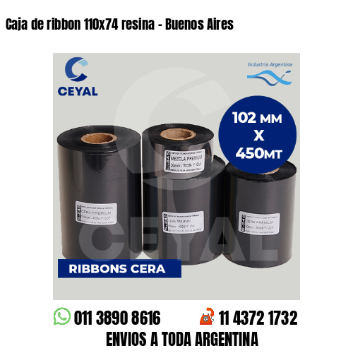 Caja de ribbon 110×74 resina – Buenos Aires
