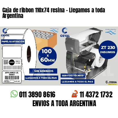 Caja de ribbon 110x74 resina - Llegamos a toda Argentina