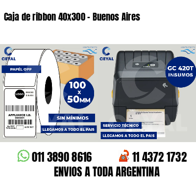 Caja de ribbon 40x300 - Buenos Aires