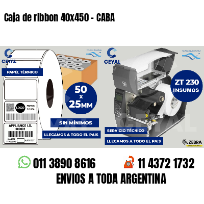 Caja de ribbon 40x450 - CABA