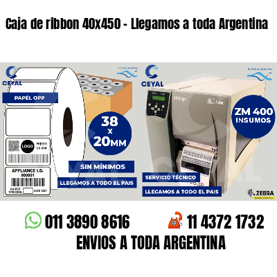Caja de ribbon 40x450 - Llegamos a toda Argentina