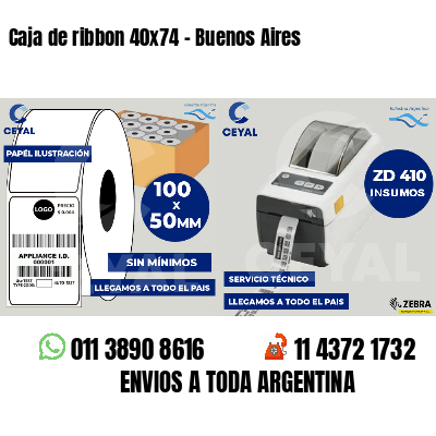 Caja de ribbon 40x74 - Buenos Aires