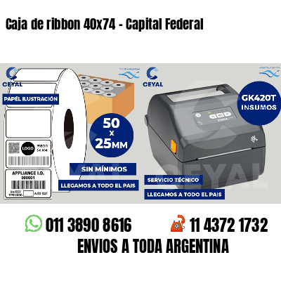 Caja de ribbon 40x74 - Capital Federal