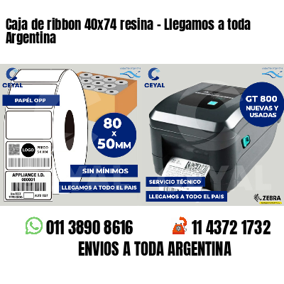 Caja de ribbon 40x74 resina - Llegamos a toda Argentina