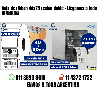 Caja de ribbon 40x74 resina doble - Llegamos a toda Argentina
